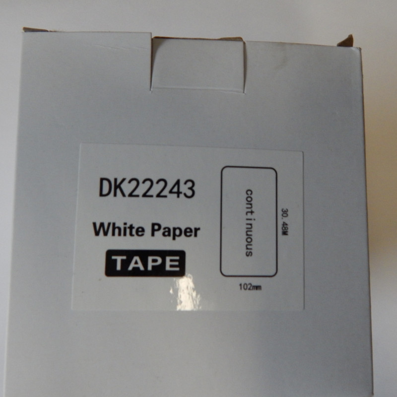 Etiketten alternativ für Brother DK-22243 102mm x 30,48m weiß