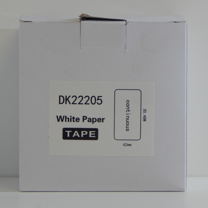 Etiketten für Brother Etikettendrucket DK-22205 30,48m x 62mm 300 Stk.