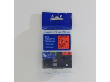 PREMIUM-Schriftband 12mm / 8m kompatibel für BROTHER TZe431 schwarz auf rot