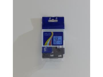 PREMIUM-Schriftband 12mm / 8m kompatibel für BROTHER TZe531 schwarz auf blau