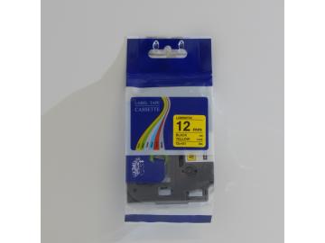 PREMIUM-Schriftband 12mm / 8m kompatibel für BROTHER TZe631 schwarz auf yellow
