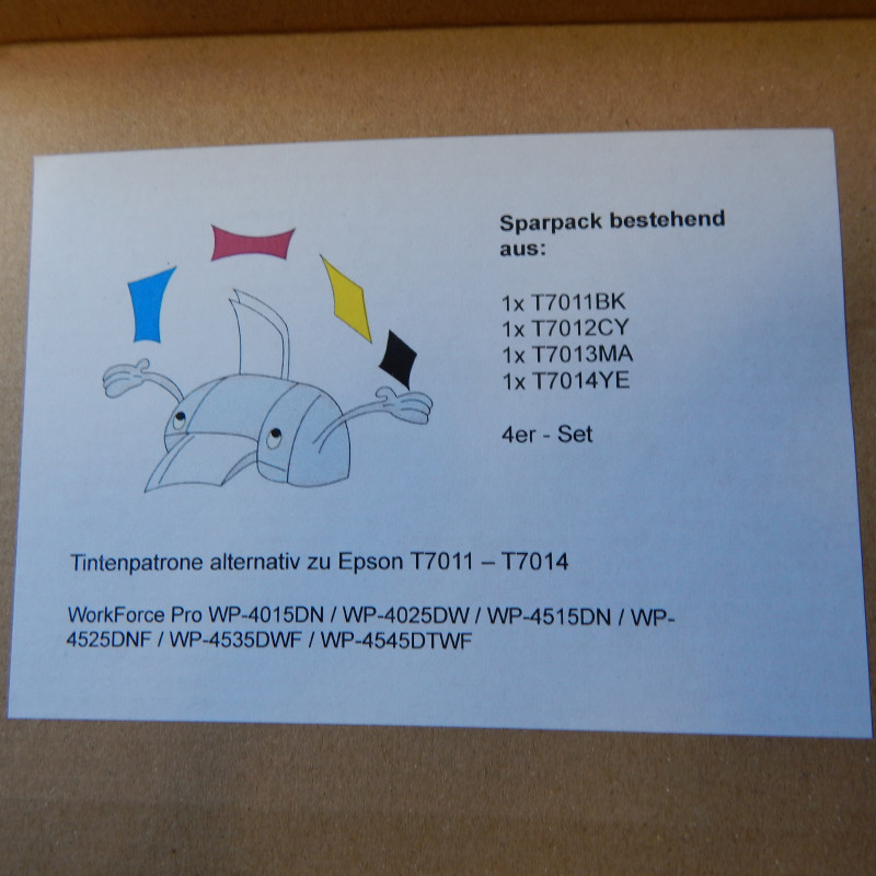 Tintenpatrone alternativ zu Epson